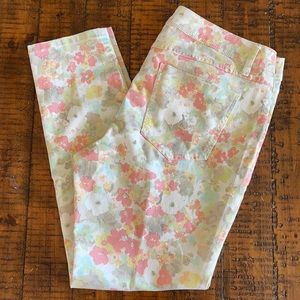 Elle Floral Jeans sz 16